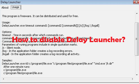 disable Delayed Launcher 