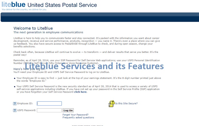 Liteblue services features