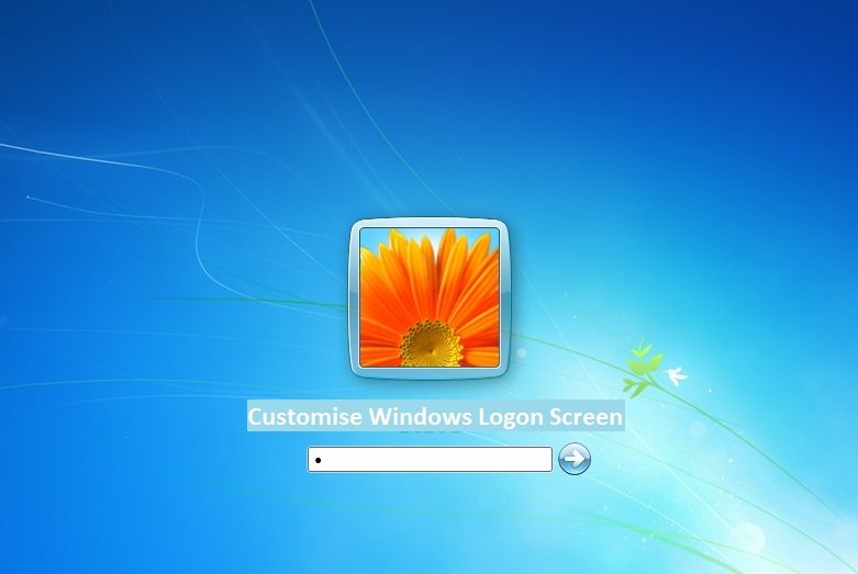Customize windows logon screen steps