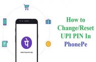 How to change/reset UPI PIN In PhonePe