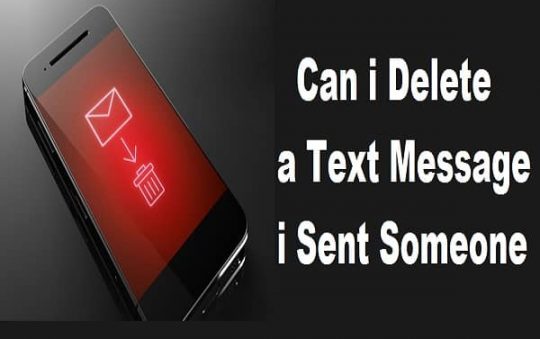 Can i delete a text message i sent someone